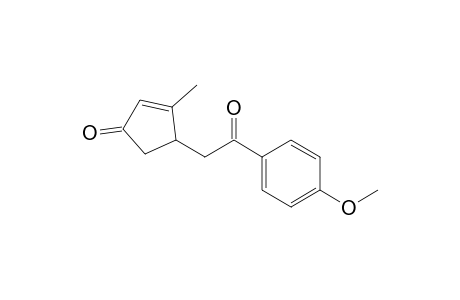 (RS)-3-Methyl-4-[2-(4-methoxyphenyl)-2-oxoethyl]cyclopent-2-en-1-one