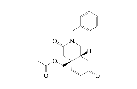 8-Benzyl-1-[(acetooxycarbonyl)methyl]-8-azabicyclo[4.4.0]deca-2-en-4,9-dione