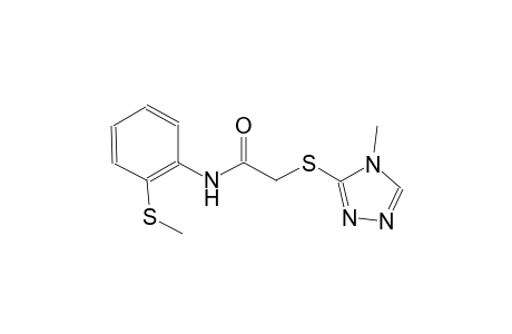 acetamide, N-[2-(methylthio)phenyl]-2-[(4-methyl-4H-1,2,4-triazol-3-yl)thio]-
