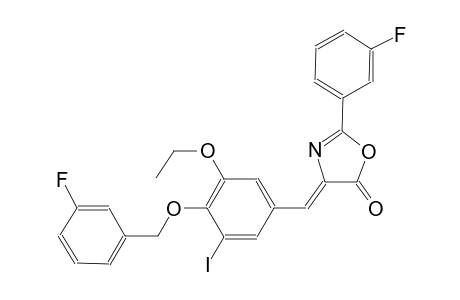 (4Z)-4-{3-ethoxy-4-[(3-fluorobenzyl)oxy]-5-iodobenzylidene}-2-(3-fluorophenyl)-1,3-oxazol-5(4H)-one