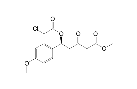 (5S)-Methyl .delta.-chloroacetyloxy-.delta.-(p-methoxyphenyl)-.beta.-oxo-pentanoate