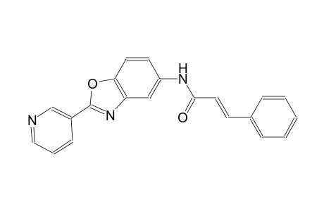 (2E)-3-phenyl-N-[2-(3-pyridinyl)-1,3-benzoxazol-5-yl]-2-propenamide