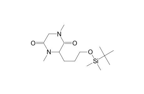 2,5-Piperazinedione, 3-[3-[[(1,1-dimethylethyl)dimethylsilyl]oxy]propyl]-1,4-dimethyl-, (.+-.)-