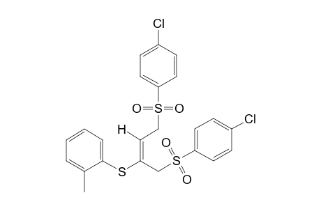 (E)-1,4-bis[(p-chlorophenyl)sulfonyl]-2-(o-tolylthio)-2-butene