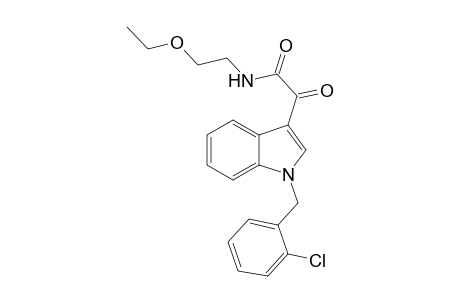 1H-Indole-3-acetamide, 1-[(2-chlorophenyl)methyl]-N-(2-ethoxyethyl)-.alpha.-oxo-