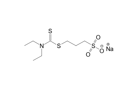 diethyldithiocarbamic acid, ester with 3-mercapto-1-propanesulfonic acid, sodium salt