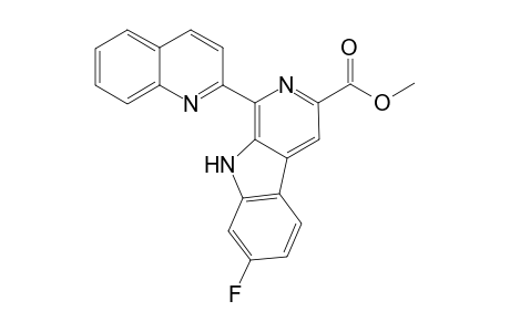 Methyl 6-(quinolin-2-yl)-3-fluoropyridino[4,5-b]indole-8-carboxylate