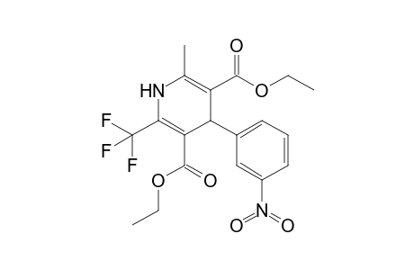 2-Methyl-4-(3-nitrophenyl)-6-(trifluoromethyl)-1,4-dihydropyridine-3,5-dicarboxylic acid diethyl ester