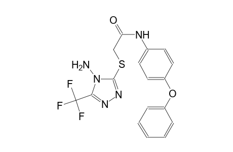 acetamide, 2-[[4-amino-5-(trifluoromethyl)-4H-1,2,4-triazol-3-yl]thio]-N-(4-phenoxyphenyl)-