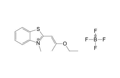 3-Methyl-2-(2-ethoxypropenyl)benzothiazolium tetrafluoroborate salt