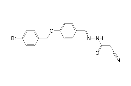 Acethydrazide, 2-cyano-N2-[4-(4-bromobenzyloxy)benzylideno]-