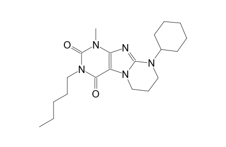 9-cyclohexyl-1-methyl-3-pentyl-6,7,8,9-tetrahydropyrimido[2,1-f]purine-2,4(1H,3H)-dione
