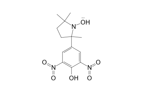 1-Pyrrolidinyloxy, 2-(4-hydroxy-3,5-dinitrophenyl)-2,5,5-trimethyl-