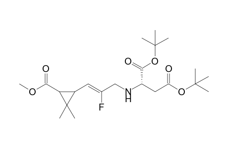 (Z/E)-N-[2-fluoro-3-(3-methoxycarbonyl-2,2-dimethylcyclopropyl)-2-propenyl]-aspartic acid di-tert-butyl ester