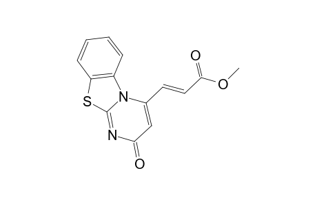 (E)-3-(2-ketopyrimido[2,1-b][1,3]benzothiazol-4-yl)acrylic acid methyl ester