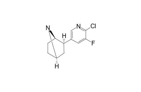 2-EXO-(2'-CHLORO-3'-FLUORO-5'-PYRIDINYL)-7-AZABICYCLO-[2.2.1]-HEPTANE