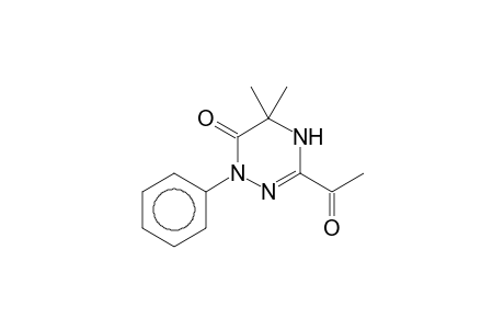 3-Acetyl-5,5-dimethyl-1-phenyl-4,5-dihydro-1,2,4-triazin-6(1H)-one