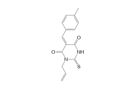 1-Allyl-5-(4-methyl-benzylidene)-2-thioxo-dihydro-pyrimidine-4,6-dione