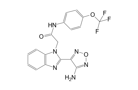 2-[2-(4-amino-1,2,5-oxadiazol-3-yl)-1H-benzimidazol-1-yl]-N-[4-(trifluoromethoxy)phenyl]acetamide