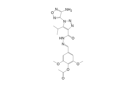 4-[(E)-({[1-(4-amino-1,2,5-oxadiazol-3-yl)-5-isopropyl-1H-1,2,3-triazol-4-yl]carbonyl}hydrazono)methyl]-2,6-dimethoxyphenyl acetate