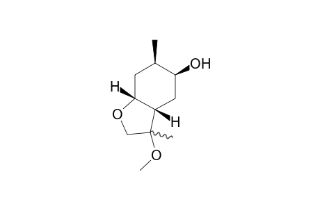 (1R,3S,4R,6S)-3-Hydroxy-9-methoxy-4,9-dimethyl-7-oxabicyclo[4.3.0]nonane isomer