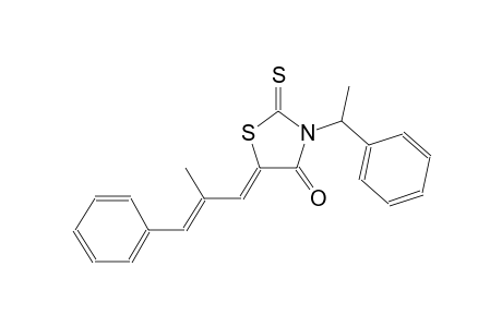 (5Z)-5-[(2E)-2-methyl-3-phenyl-2-propenylidene]-3-(1-phenylethyl)-2-thioxo-1,3-thiazolidin-4-one