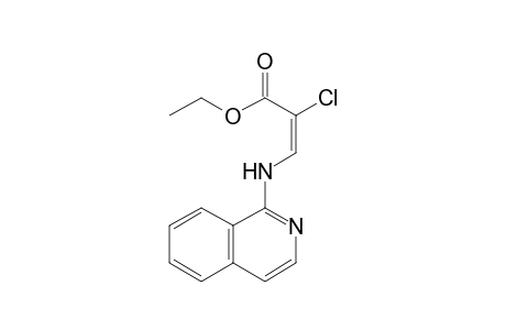 Ethyl (E)-2-chloro-3-(isoquinolin-1-ylamino)propenoate