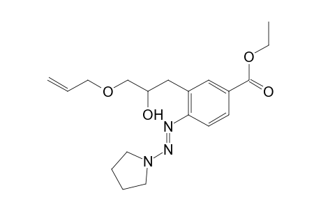 Ethyl 3-[3-(Allyloxy)-2-hydroxypropyl]-4-(pyrrolidin-1-yldiazenyl)-benzoate