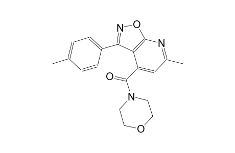 isoxazolo[5,4-b]pyridine, 6-methyl-3-(4-methylphenyl)-4-(4-morpholinylcarbonyl)-