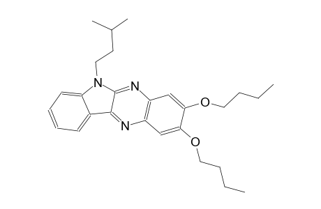 6H-indolo[2,3-b]quinoxaline, 2,3-dibutoxy-6-(3-methylbutyl)-