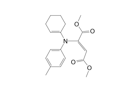 trans-N-(cyclohexen-1-yl)-N-(1,2-dimethoxycarbonylvinyl)-p-toluidine