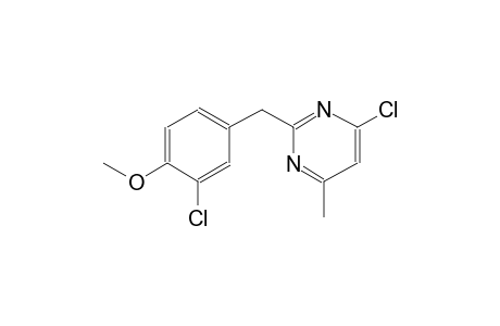 4-chloro-2-(3-chloro-4-methoxybenzyl)-6-methylpyrimidine