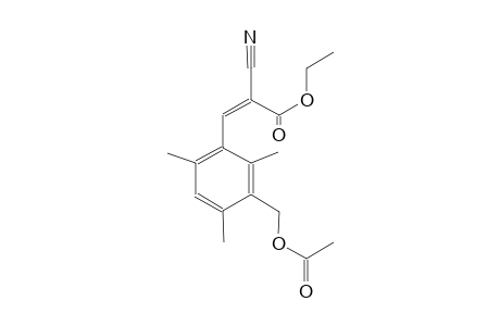 ethyl (2Z)-3-{3-[(acetyloxy)methyl]-2,4,6-trimethylphenyl}-2-cyano-2-propenoate