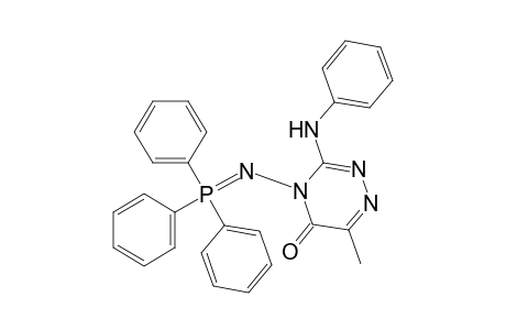 3-Phenylamino-6-methyl-4-triphenylphosphoranylidenamino-5-oxo-4,5-dihydro-1,2,4-triazine