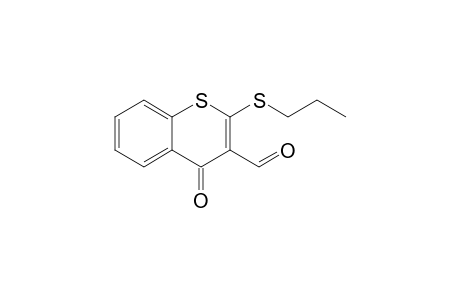 2-Propylthio-4-oxo-4H-1-benzothiin-3-carbaldehyde