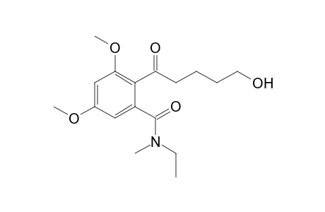 N-Ethyl-2-(5'-hydroxy-1'-oxopentan-1'-yl)-3,5-dimethoxy-N-methylbenzamide