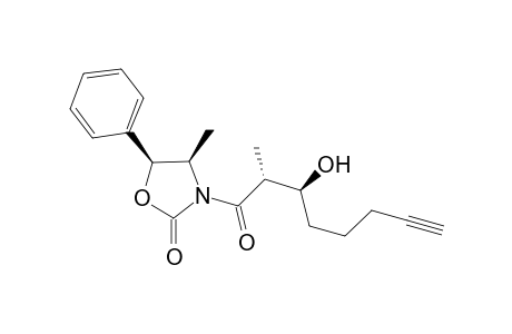 (4R,5S,2'R,3'S)-3-(3'-Hydroxy-2'-methyl-7'-octyoyl)-5-phenyl-4-methyl-2-oxazolidinone