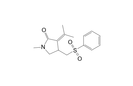 1-Methyl-4-(phenylsulfonylmethyl)-3-propan-2-ylidene-pyrrolidin-2-one