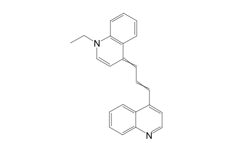4-[3-(1-ethyl-4(1H)-quinolylidene)-propenyl]-quinoline