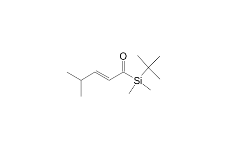 Silane, (1,1-dimethylethyl)dimethyl(4-methyl-1-oxo-2-pentenyl)-, (E)-