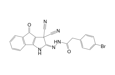 N'-(3,3-Dicyano-4-oxoindeno[1,2-b]pyrrol-2(1H,3H,4H)-ylidene)-2-(4-bromophenyl)-acetohydrazide