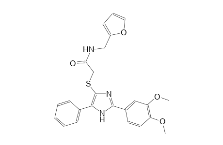 acetamide, 2-[[2-(3,4-dimethoxyphenyl)-5-phenyl-1H-imidazol-4-yl]thio]-N-(2-furanylmethyl)-