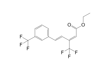 (2E,4E)-3-(trifluoromethyl)-5-[3-(trifluoromethyl)phenyl]penta-2,4-dienoic acid ethyl ester