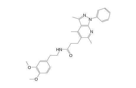 1H-pyrazolo[3,4-b]pyridine-5-propanamide, N-[2-(3,4-dimethoxyphenyl)ethyl]-3,4,6-trimethyl-1-phenyl-