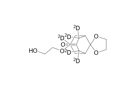 9,9-ethylenedioxy-7.beta.-(2-hydroxyethoxy)bicyclo[3.3.1]nonan-3-one-2,2,4,4,7-d(5)