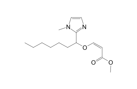 (Z)-1-methyl-2-[1-((methoxycarbonyl)ethenyloxy)heptyl]imidazole