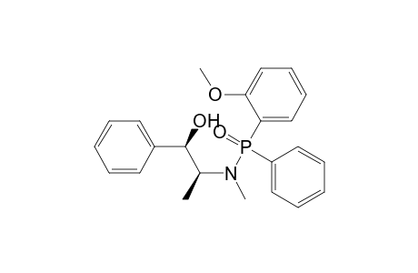 Phosphinic amide, N-(2-hydroxy-1-methyl-2-phenylethyl)-P-(2-methoxyphenyl)-N-methyl-P-phenyl-, [1S-[1R*(R*),2S*]]-