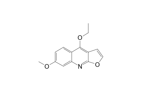 9-ETHOXY-7-METHOXYFURO-[2,3-B]-QUINOLINE
