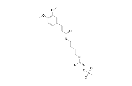 (E)-1-[(3,4-DIMETHOXYCINNAMOYL)-AMINO]-4-GUANIDINOBUTANE-MESYLATE