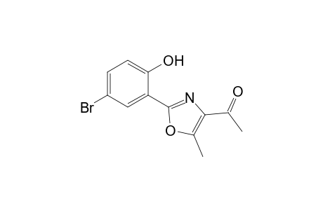 4-Acetyl-2-(5-bromo-2-hydroxyphenyl)-5-methyloxazole